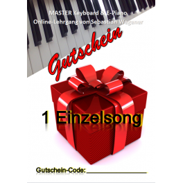 Geschenk-Gutschein für einen Einzelsong